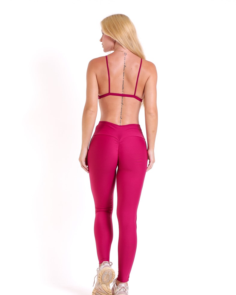 Conjunto Calça Legging Empina Vivo Cós Reto Light + Top Rafa