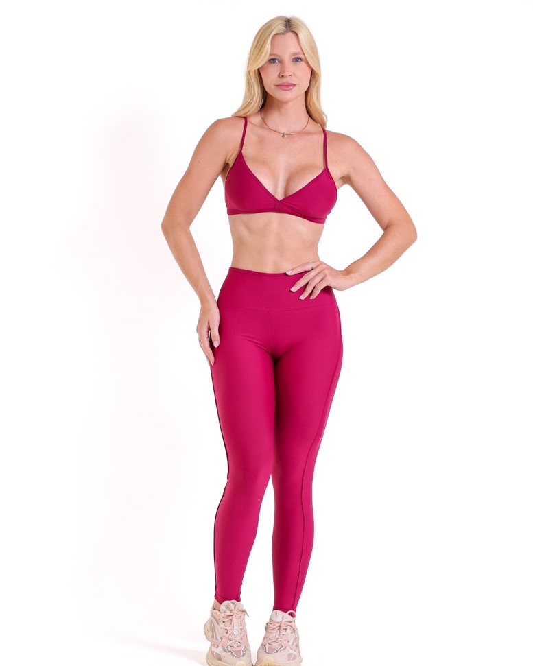 Conjunto Calça Legging Empina Vivo Cós Reto Light + Top Rafa
