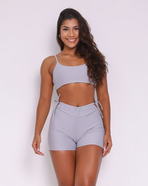 Conjunto Short Empina Ajuste Light + Top Aline