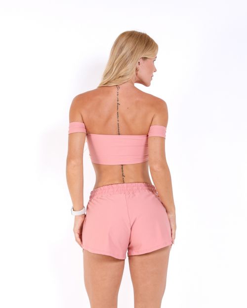 Conjunto Short Boxer Basic Light + Top Ciganinha