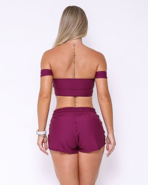 Conjunto Short Boxer Basic Light + Top Ciganinha
