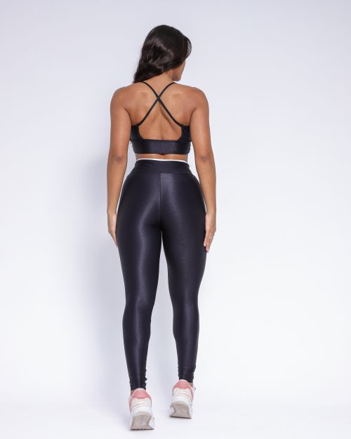 Conjunto Calça Legging Athletic Compressão Bicolor + Top Kelly