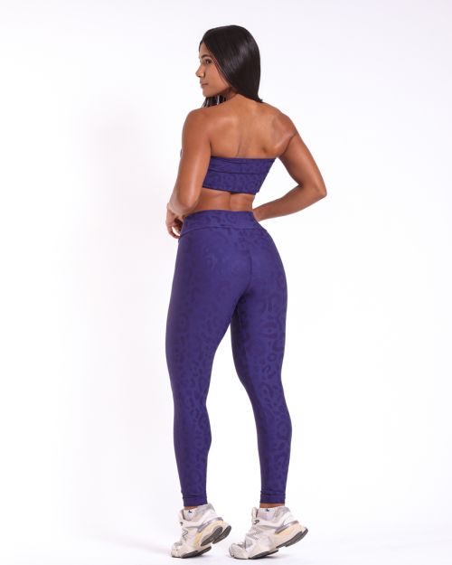 Conjunto Calça Básica New Onça Fit + Top Faixa