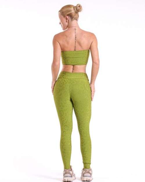 Conjunto Calça Básica New Onça Fit + Top Faixa