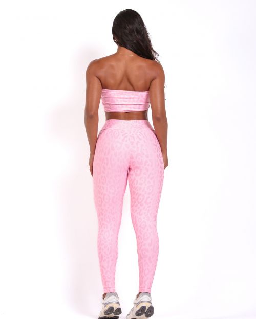 Conjunto Calça Básica New Onça Fit + Top Faixa