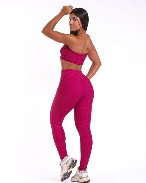 Conjunto Calça Básica New Onça Fit + Top Faixa