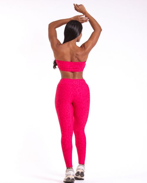 Conjunto Calça Básica New Onça Fit + Top Faixa