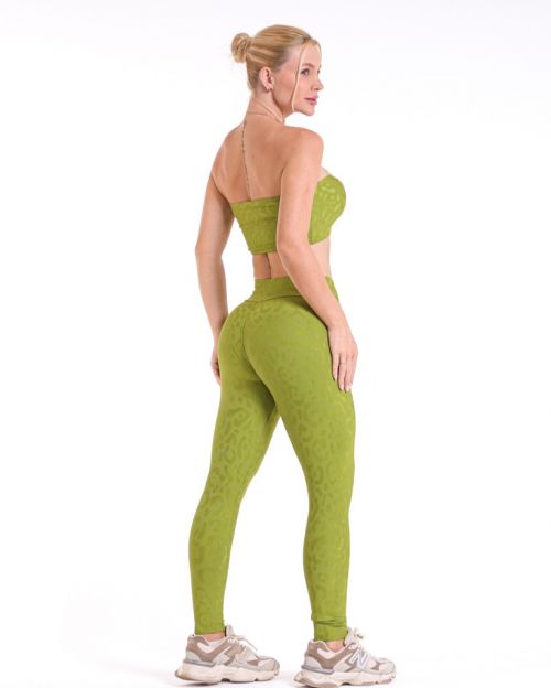 Conjunto Calça Básica New Onça Fit + Top Faixa