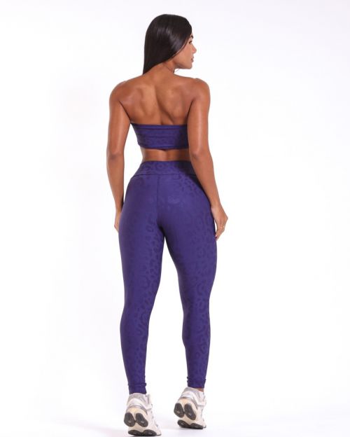 Conjunto Calça Básica New Onça Fit + Top Faixa