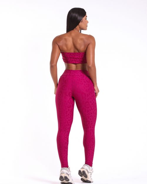 Conjunto Calça Básica New Onça Fit + Top Faixa