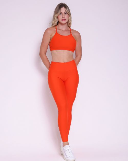 Conjunto Calça Legging Básica Light + Top Paula
