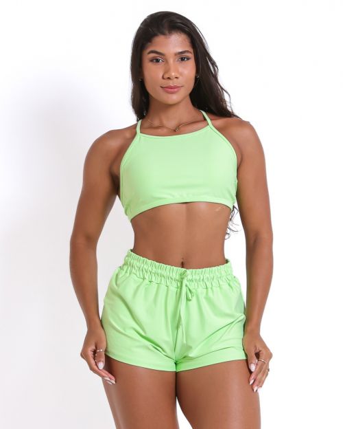 Conjunto Short Boxer Basic Light + Top Paula
