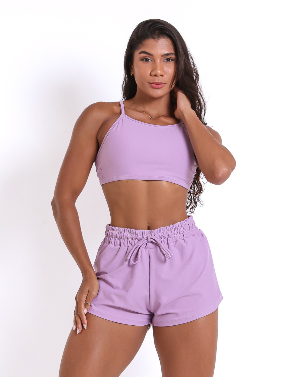 Conjunto Short Boxer Basic Light + Top Paula