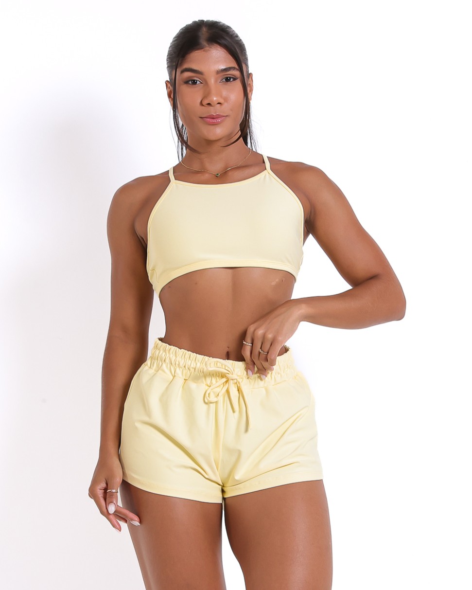 Conjunto Short Boxer Basic Light + Top Paula