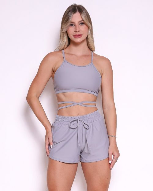 Conjunto Short Boxer Basic Light + Top Paula