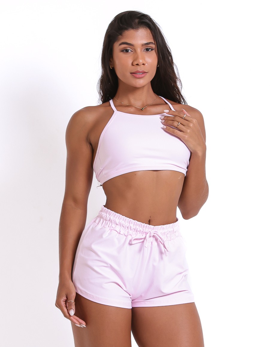 Conjunto Short Boxer Basic Light + Top Paula