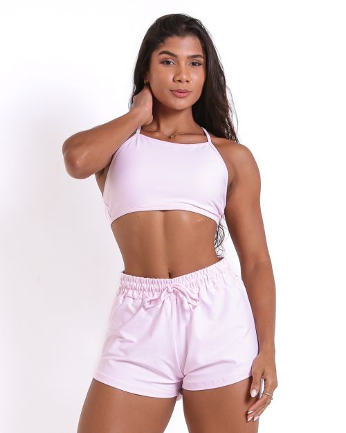 Conjunto Short Boxer Basic Light + Top Paula