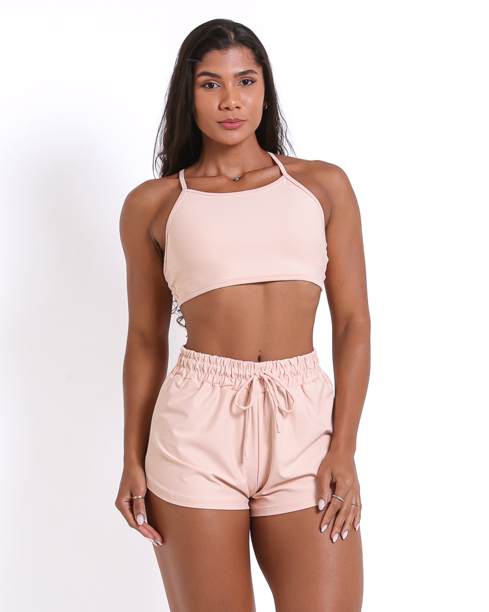 Conjunto Short Boxer Basic Light + Top Paula