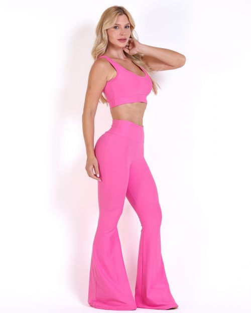 Conjunto Calça Flare Light + Top Scandal Basic