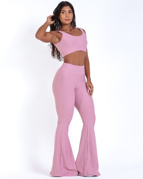 Conjunto Calça Flare Light + Top Scandal Basic