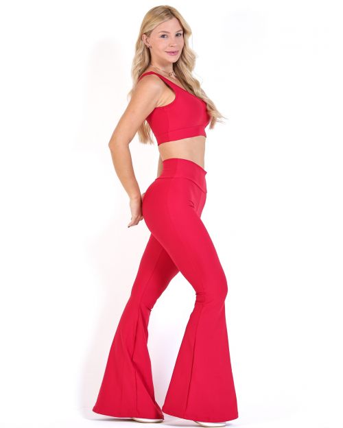 Conjunto Calça Flare Light + Top Scandal Basic