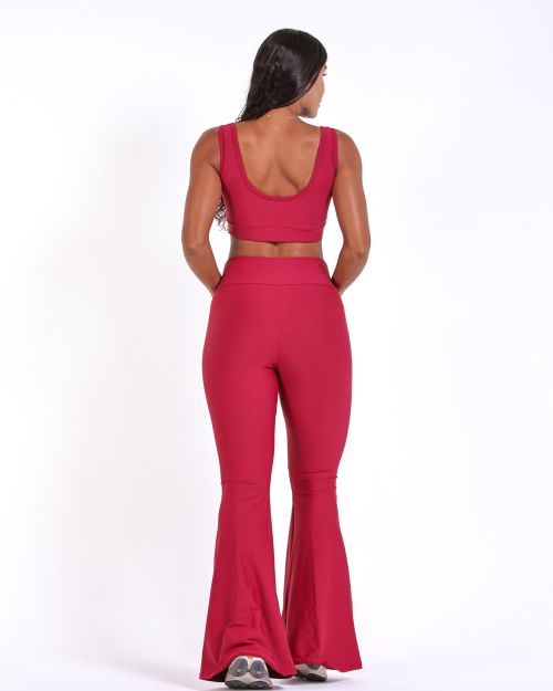 Conjunto Calça Flare Light + Top Scandal Basic