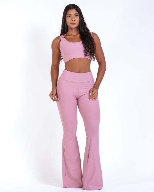Conjunto Calça Flare Light + Top Scandal Basic