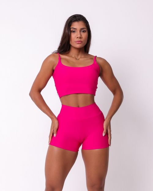 Conjunto Short B�sico Curtinho Light + Top Regatinha