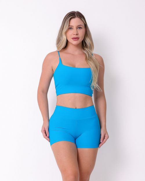 Conjunto Short B�sico Curtinho Light + Top Regatinha
