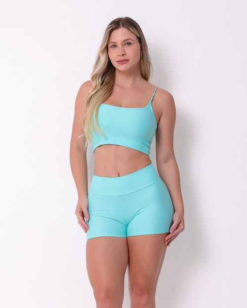 Conjunto Short B�sico Curtinho Light + Top Regatinha