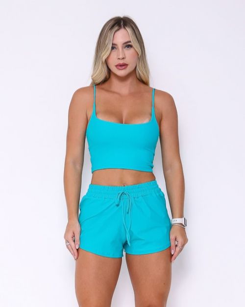 Conjunto Short Boxer Basic Light + Top Regatinha