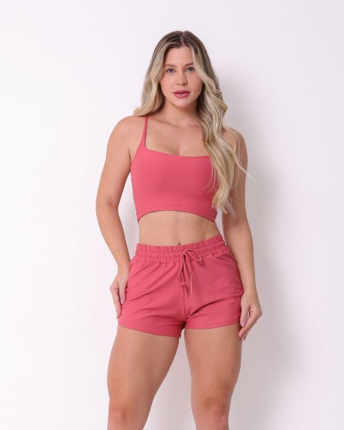 Conjunto Short Boxer Basic Light + Top Regatinha