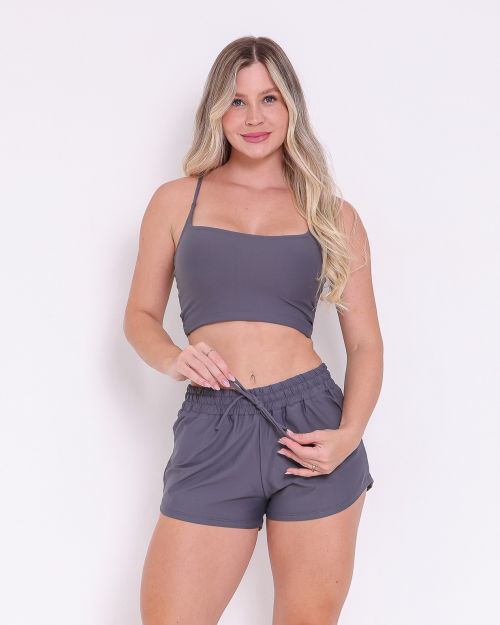 Conjunto Short Boxer Basic Light + Top Regatinha