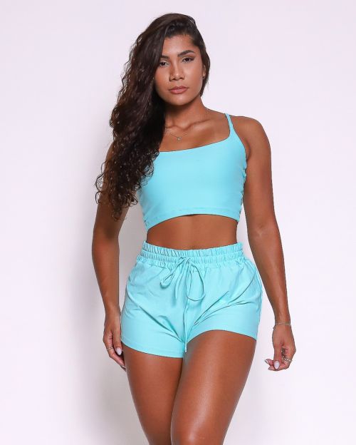 Conjunto Short Boxer Basic Light + Top Regatinha