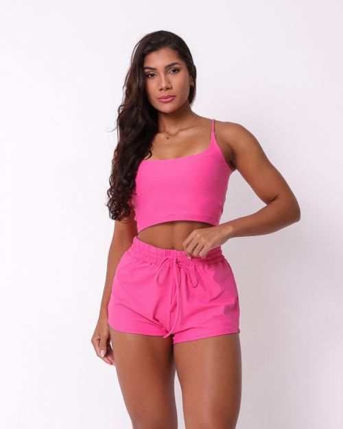 Conjunto Short Boxer Basic Light + Top Regatinha