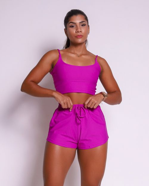 Conjunto Short Boxer Basic Light + Top Regatinha