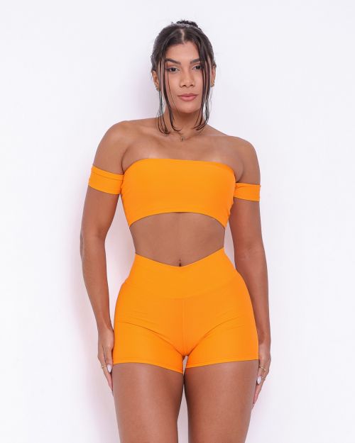 Conjunto Short Básico Curtinho Fluitty + Top Ciganinha