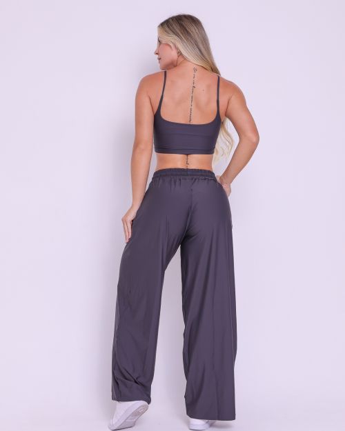 Conjunto Calça Pantalona Wide + Top Bruna