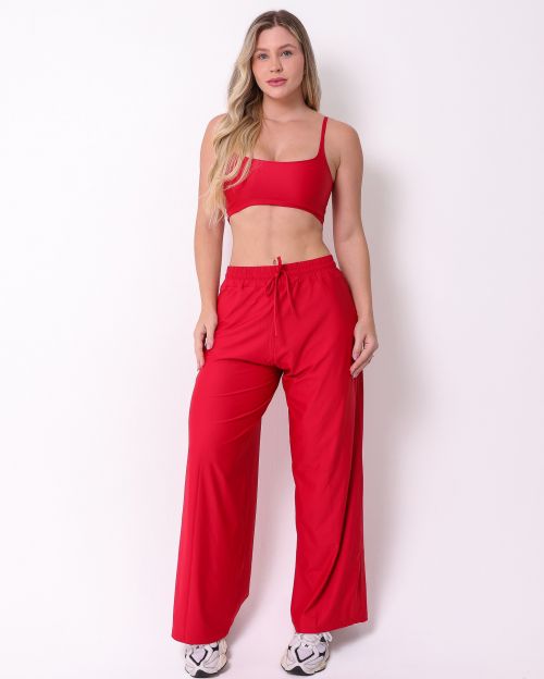 Conjunto Calça Pantalona Wide + Top Bruna