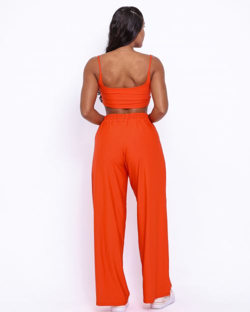 Conjunto Calça Pantalona Wide + Top Bruna
