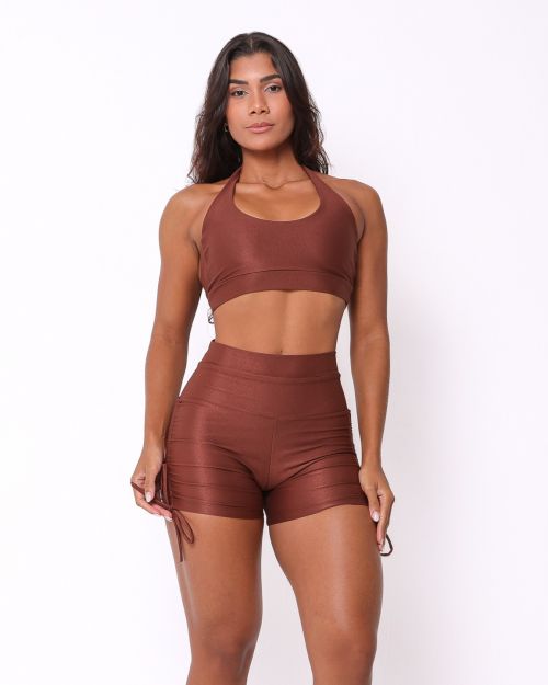 Conjunto Short Empina Cross Compressão + Top Jhully