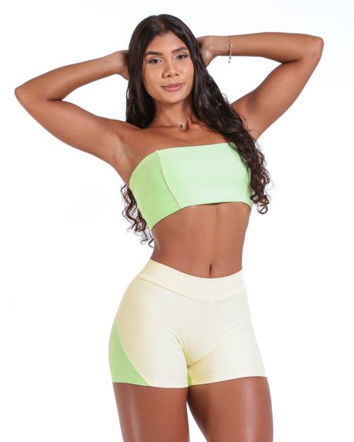 Conjunto Short Pandora Light + Top Pandora