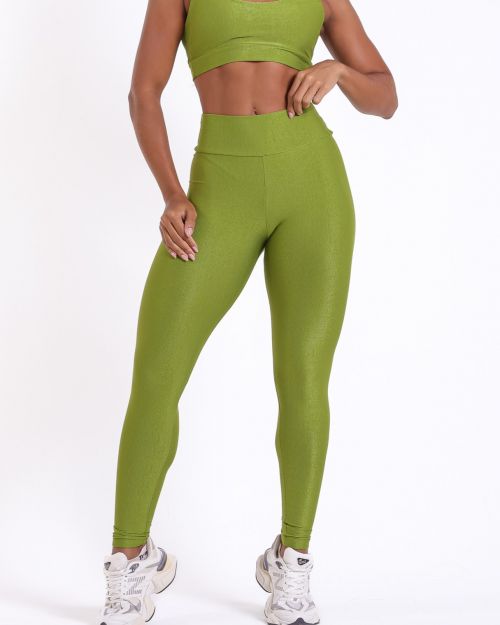 Cal�a Legging B�sica M�dia Compress�o