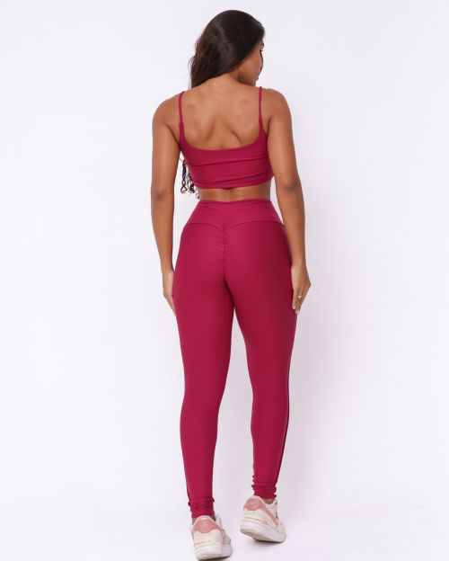 Conjunto Calça Legging Empina Vivo Cós Reto Light + Top Bruna