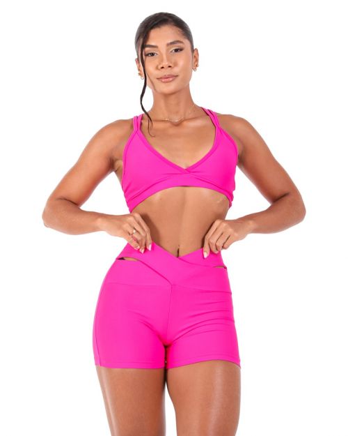 Conjunto Short Básico Cós Cruzado Light + Top Vivi