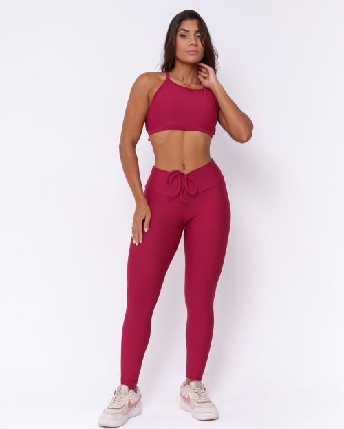 Conjunto Calça Legging Empina Light + Top Paula