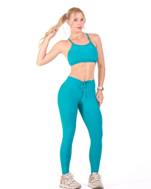 Conjunto Calça Legging Empina Light + Top Paula