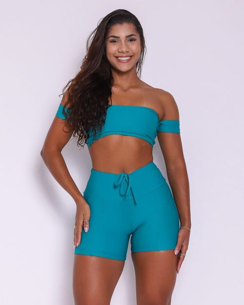 Conjunto Short Empina Light + Top Ciganinha