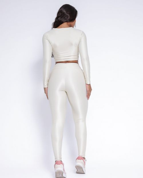 Conjunto Calça Legging Athletic Compressão Bicolor + Top Maria
