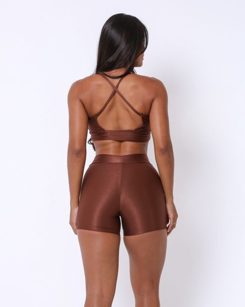 Conjunto Short Básico Cós Fino Compressão + Top Kelly